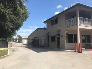 Exterior of storage facility.