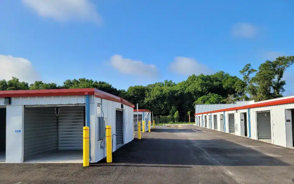 Exterior of storage facility.