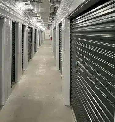 Exterior of storage units.