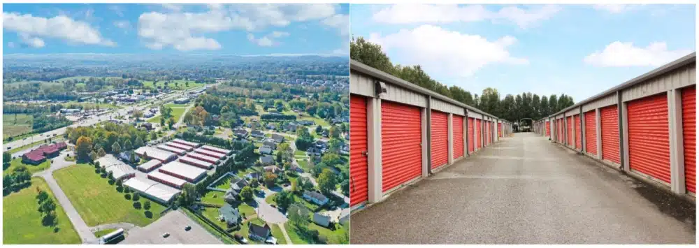 Exterior of storage facility.