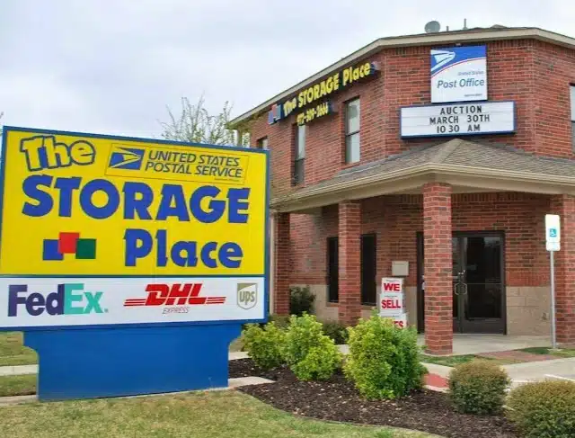 Exterior of The Storage Place facility.
