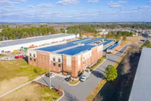 Exterior of storage facility.