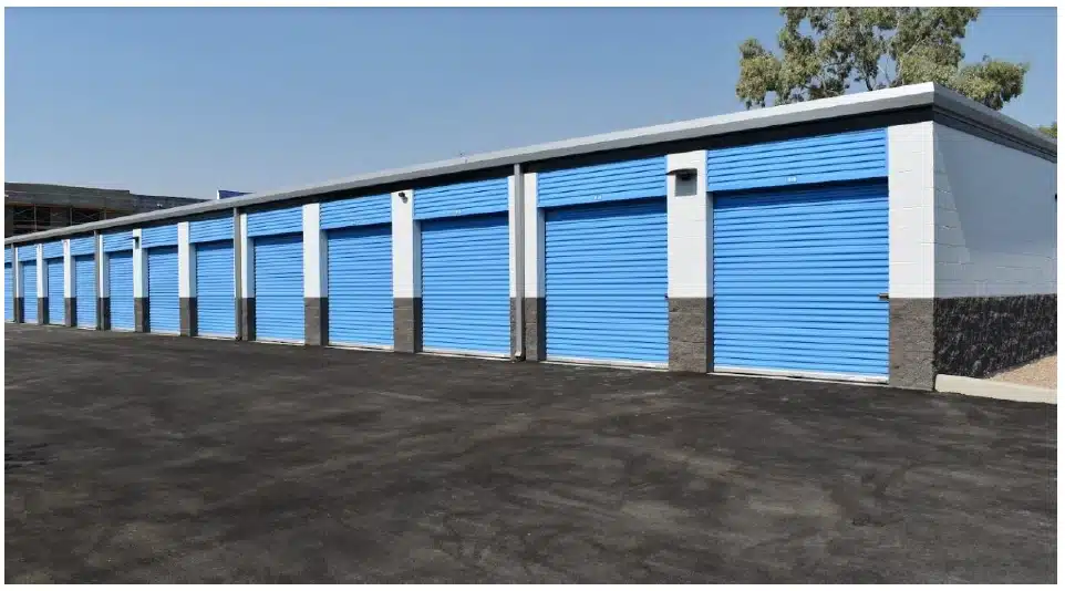 Exterior of storage units.
