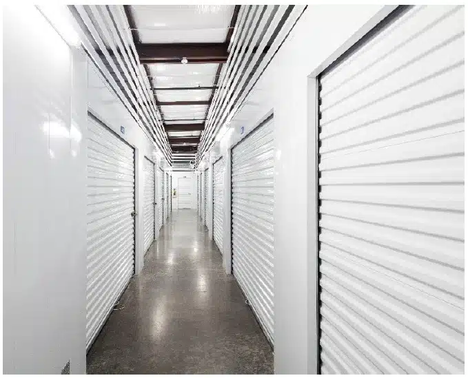 Exterior of storage units.