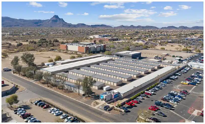 Exterior of storage facility.