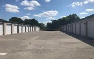 Exterior of storage units.