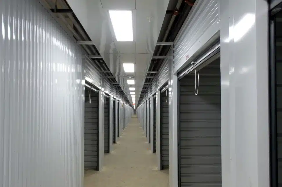 Exterior of storage units.