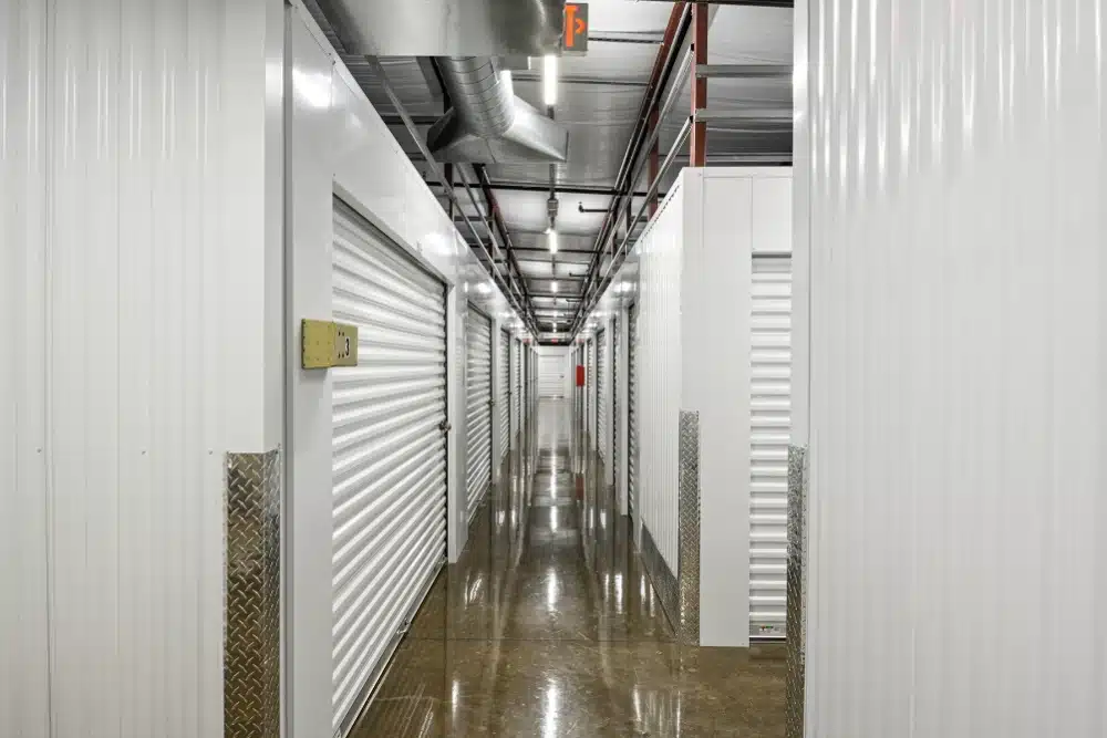 Exterior of storage units.