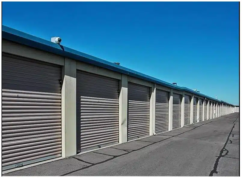 Exterior of storage units.
