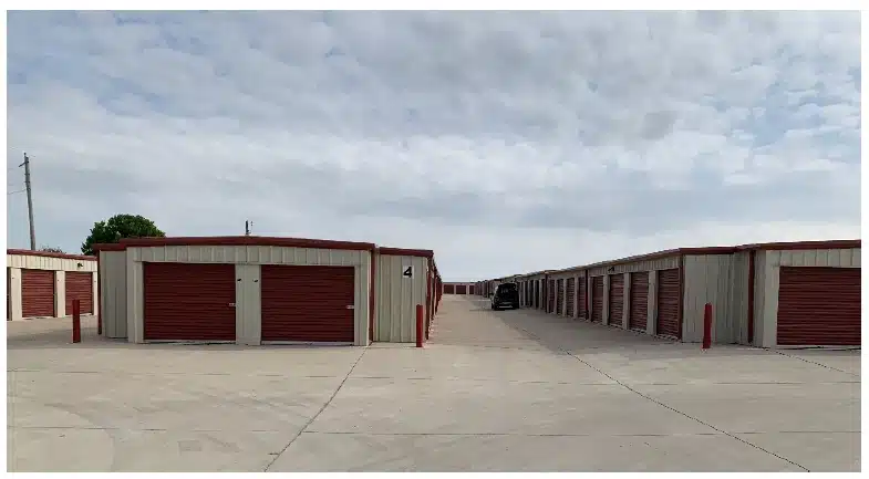 Exterior of storage units.