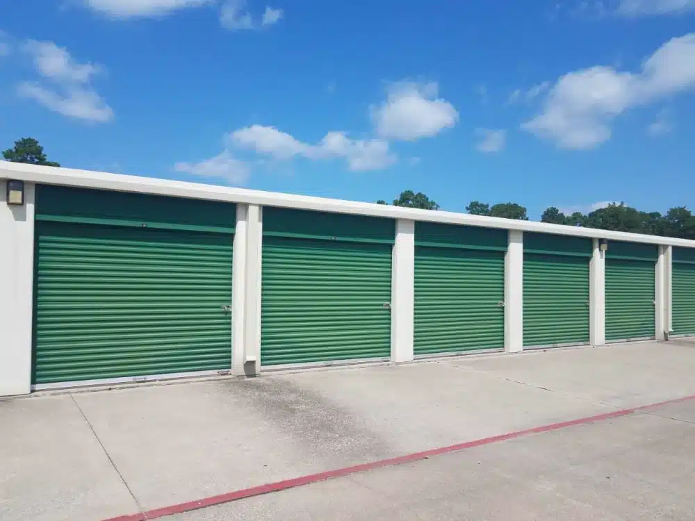 Exterior of storage units.