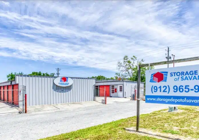 Exterior of storage facility.