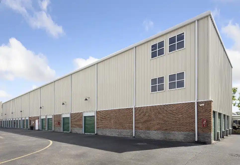 Exterior of storage facility.