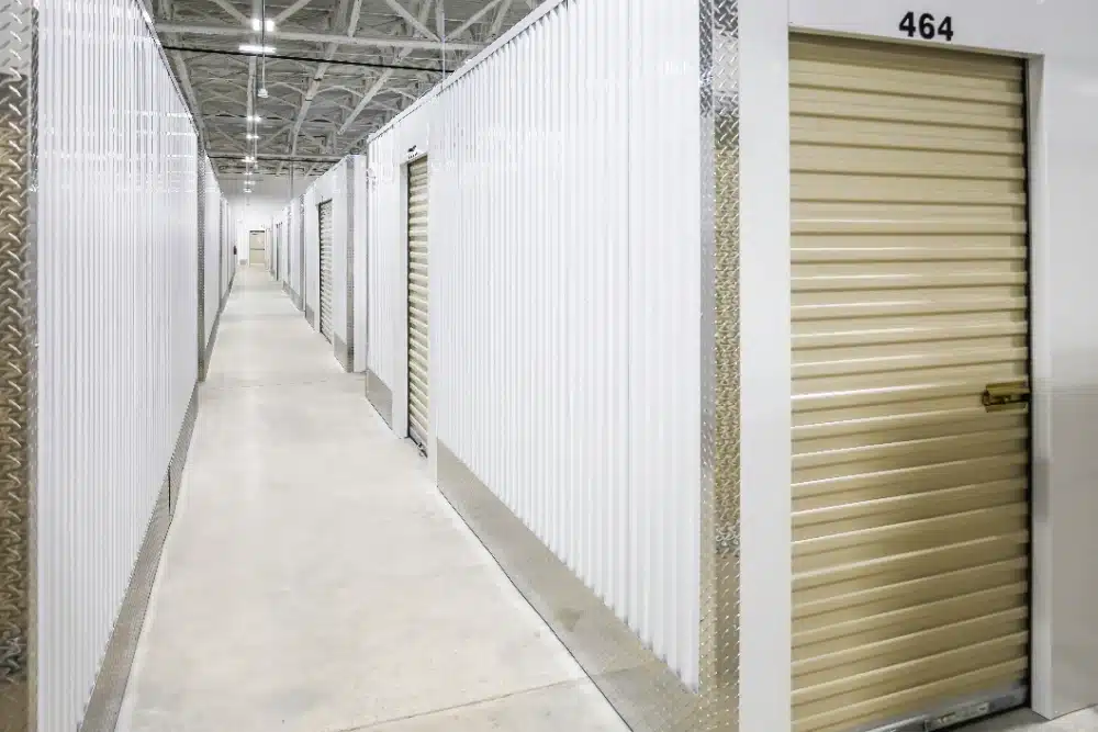 Exterior of storage units.