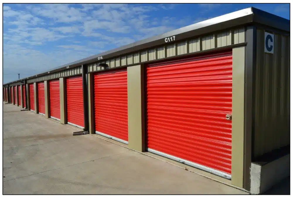 Exterior of a storage facility