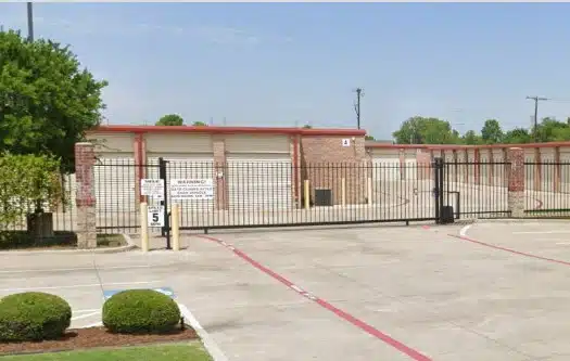 Exterior of storage units.