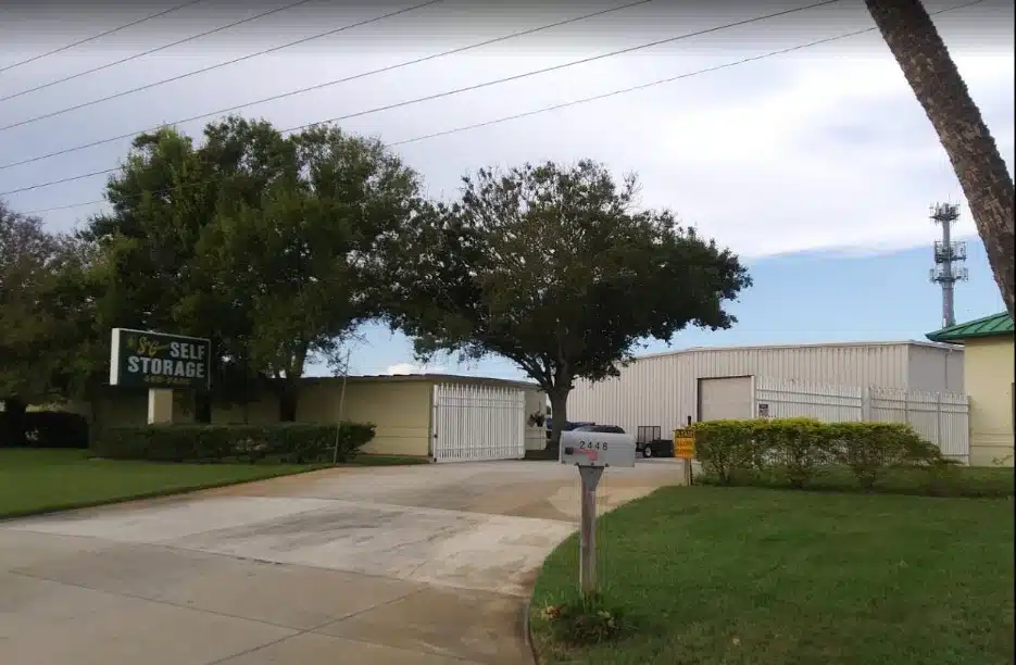 Exterior of storage facility.