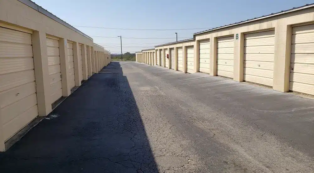 Exterior of storage units.